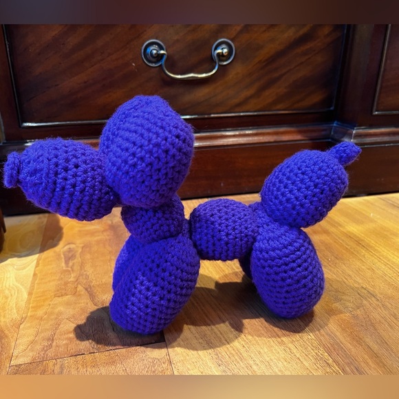 Hand Crafted Other - Hand Crocheted Balloon Dog Animal Plushie!